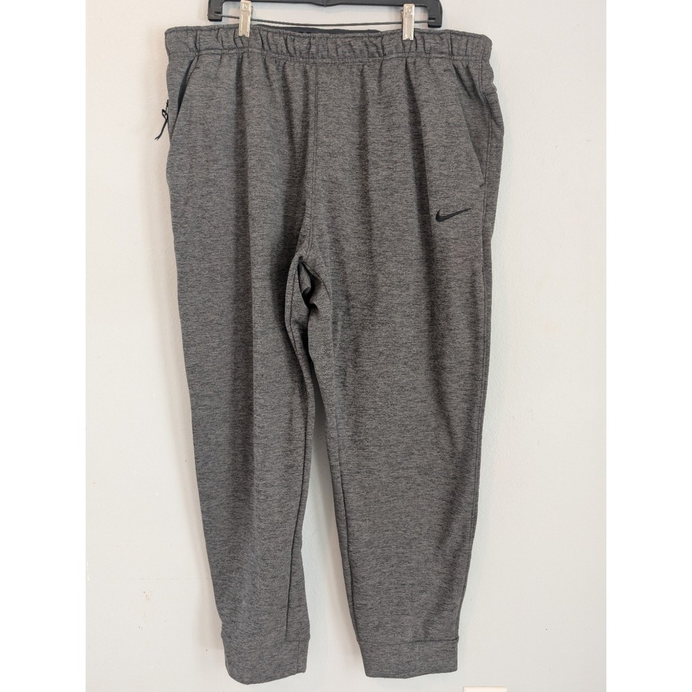 Nike Mens Therma-FIT Tapered Fitness Pants 3XL Gray DQ5405-071 Big & Tall